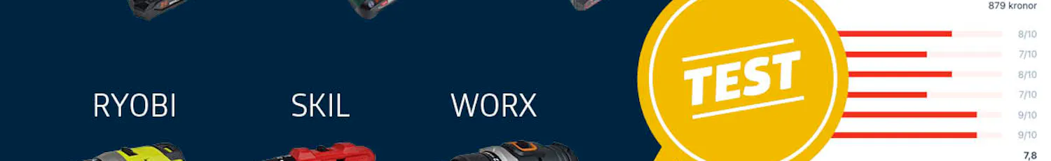 Test av slagskruvdragare Test av slagskruvdragare